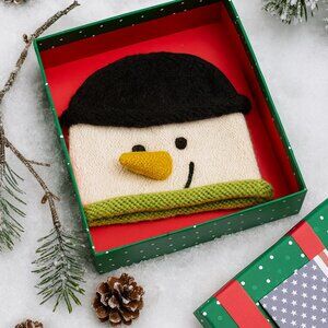 Alpaca snowman child cap